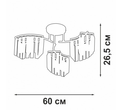 Потолочная люстра Vitaluce V5884-0/3PL