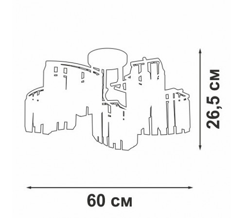 Потолочная люстра Vitaluce V5884-0/5PL