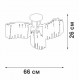 Потолочная люстра Vitaluce V5884-0/6PL