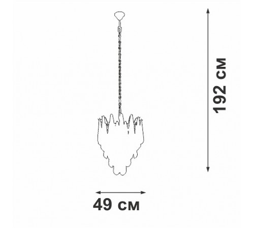 Подвесная люстра Vitaluce V5886-8/7