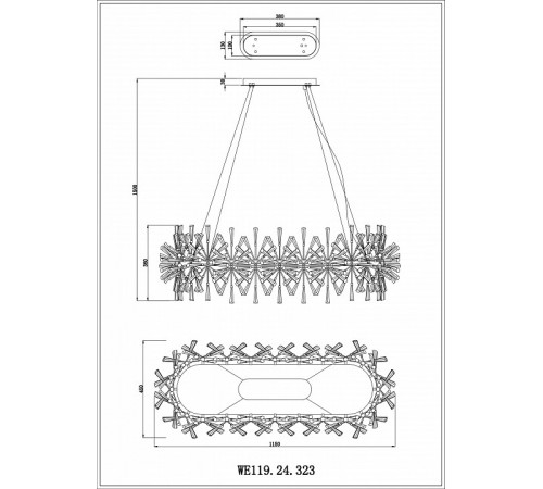 Подвесная люстра Wertmark Floriane WE119.24.323