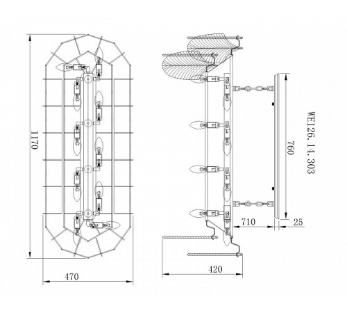 Подвесная люстра Wertmark Arctioma WE126.37.303