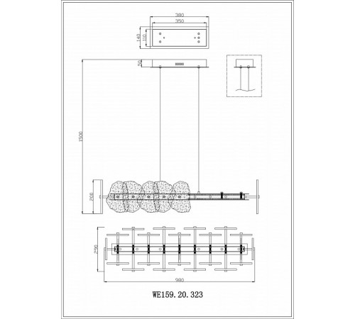 Подвесная люстра Wertmark Nicola WE159.20.323