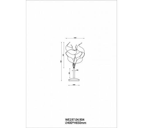 Настольная лампа Wertmark Alessandra WE197.04.904 Настольная лампа Wertmark Alessandra WE197.04.904