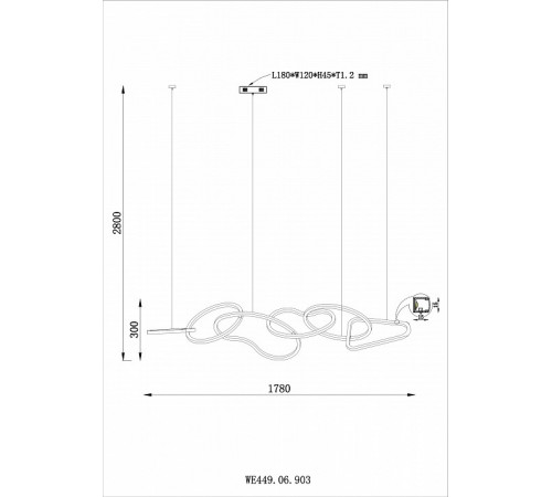 Подвесной светильник Wertmark Vanessa WE449.06.903