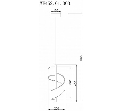 Подвесной светильник Wertmark Hilda WE452.01.303