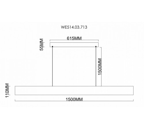 Подвесной светильник Wertmark Edda WE514.03.713