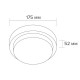 Настенно-потолочный светильник Wolta LCL04-20W-R01-6K