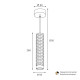 Подвесной светильник Wolta Cella WSL-GU10/P10BG