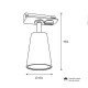Трековый однофазный светильник Wolta Cono WTL-GU10/11W