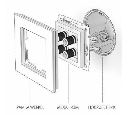 Акустическая розетка Werkel 4690389155826 W1185003 Акустическая розетка Werkel 4690389155826 W1185003