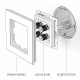 Акустическая розетка Werkel 4690389155826 W1185003
