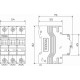 Автоматический выключатель 3P 63 A C 4,5 кА Werkel W903P634 4690389193026 a062532