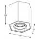Потолочный светильник Zumaline POLYGON CL R 20077-WH
