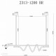Подвесная люстра iLedex Cross 2313-1200 BR