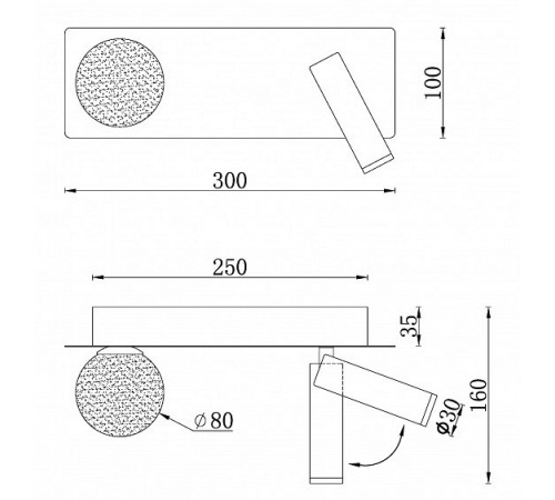 Настенный светильник iLedex Telescope W4774-30 SBK Настенный светильник iLedex Telescope W4774-30 SBK
