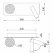 Настенный светильник iLedex Telescope W4774-30 SBK