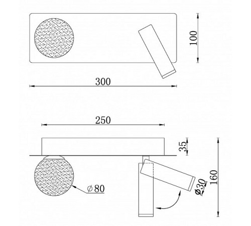 Настенный светильник iLedex Telescope W4774-30 SGD Настенный светильник iLedex Telescope W4774-30 SGD